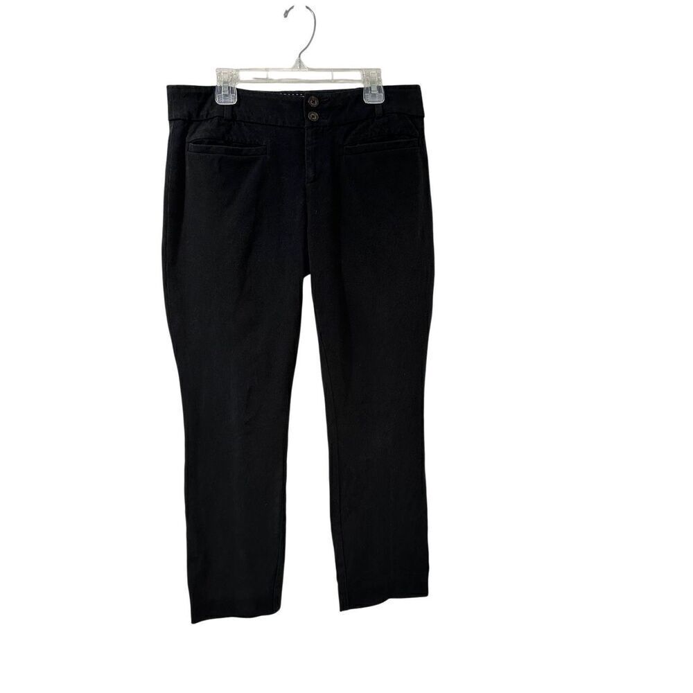 Anthropologie essential slim women’s black 4 pocket capris size 4P. #45-1875